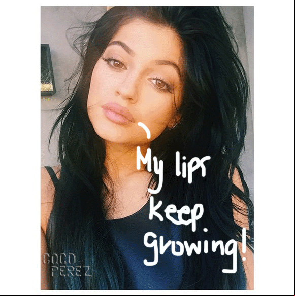 Lip injections or nah kylie jenner continues to show off her 
